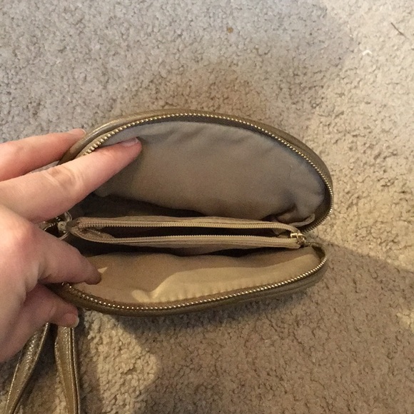 Brown and good studded clutch bag - Picture 2 of 3